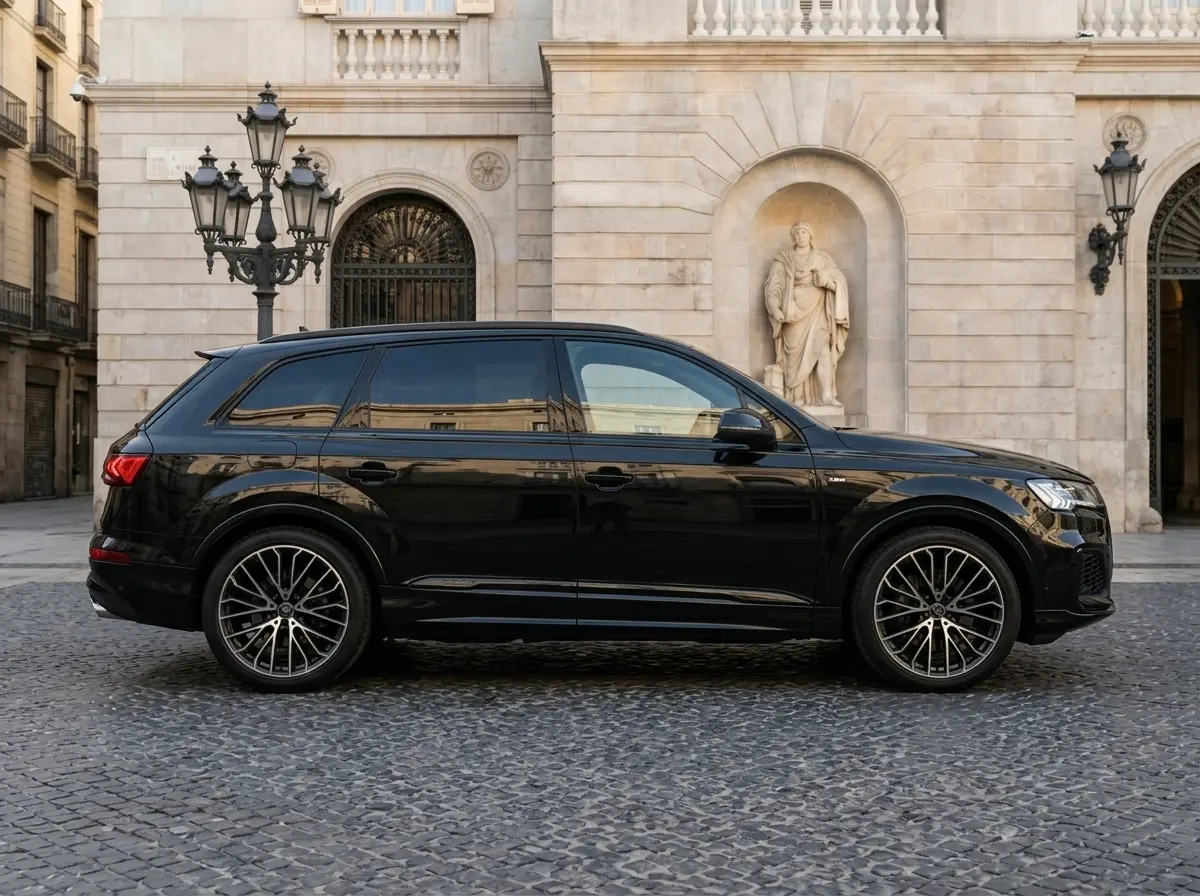 Audi SQ7 2025, interni — Florence Luxury Car Rental, Firenze. Audi SQ7 a Firenze Il noleggio di un'Audi SQ7 a Firenze consente di guidare un SUV del…
