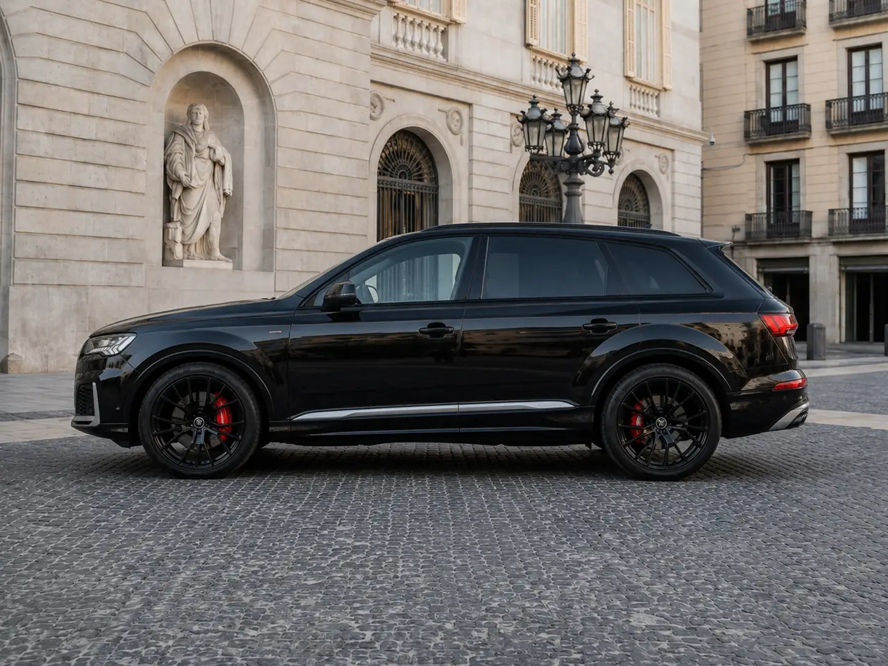 Audi SQ7 7seater 2023, esterno — Florence Luxury Car Rental, Firenze. Audi SQ7 7seater a Firenze Il noleggio dell'Audi SQ7 7seater a Firenze mette a…
