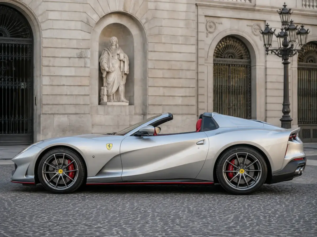 Ferrari 812 GTS 2024, tableau de bord — Florence Luxury Car Rental, Florence. Ferrari 812 GTS à Florence La Ferrari 812 GTS 2024 fait partie des modèles sport…