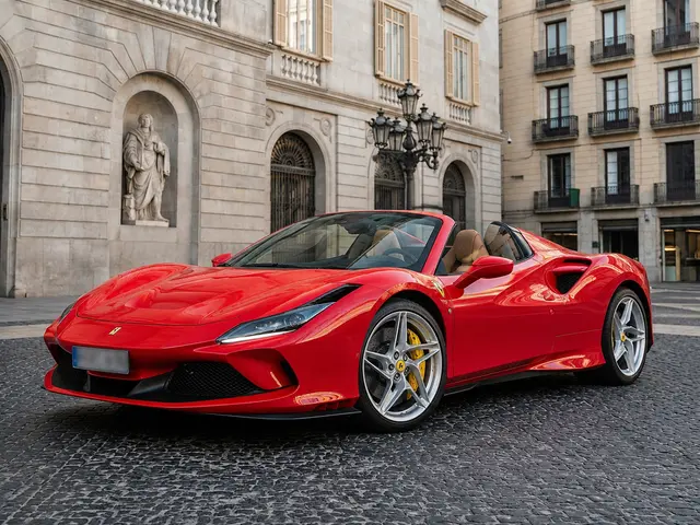 Ferrari F8 Tributo Spider Red 2023 — Florence Luxury Car Rental, Firenze