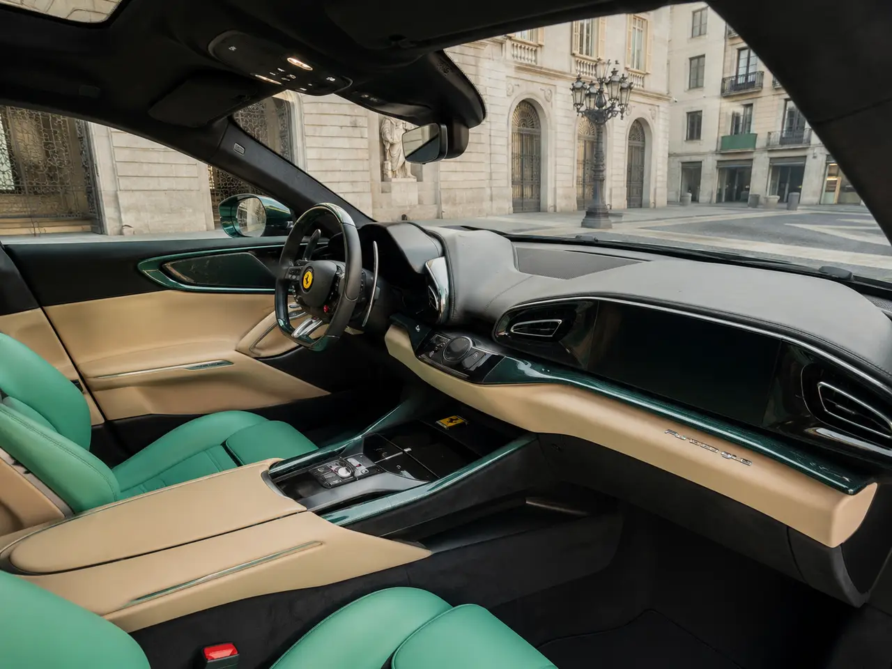 Ferrari Purosangue Atelier 2025, interni — Florence Luxury Car Rental, Firenze. Ferrari Purosangue Atelier a Firenze Il noleggio della Ferrari Purosangue Atelier a…