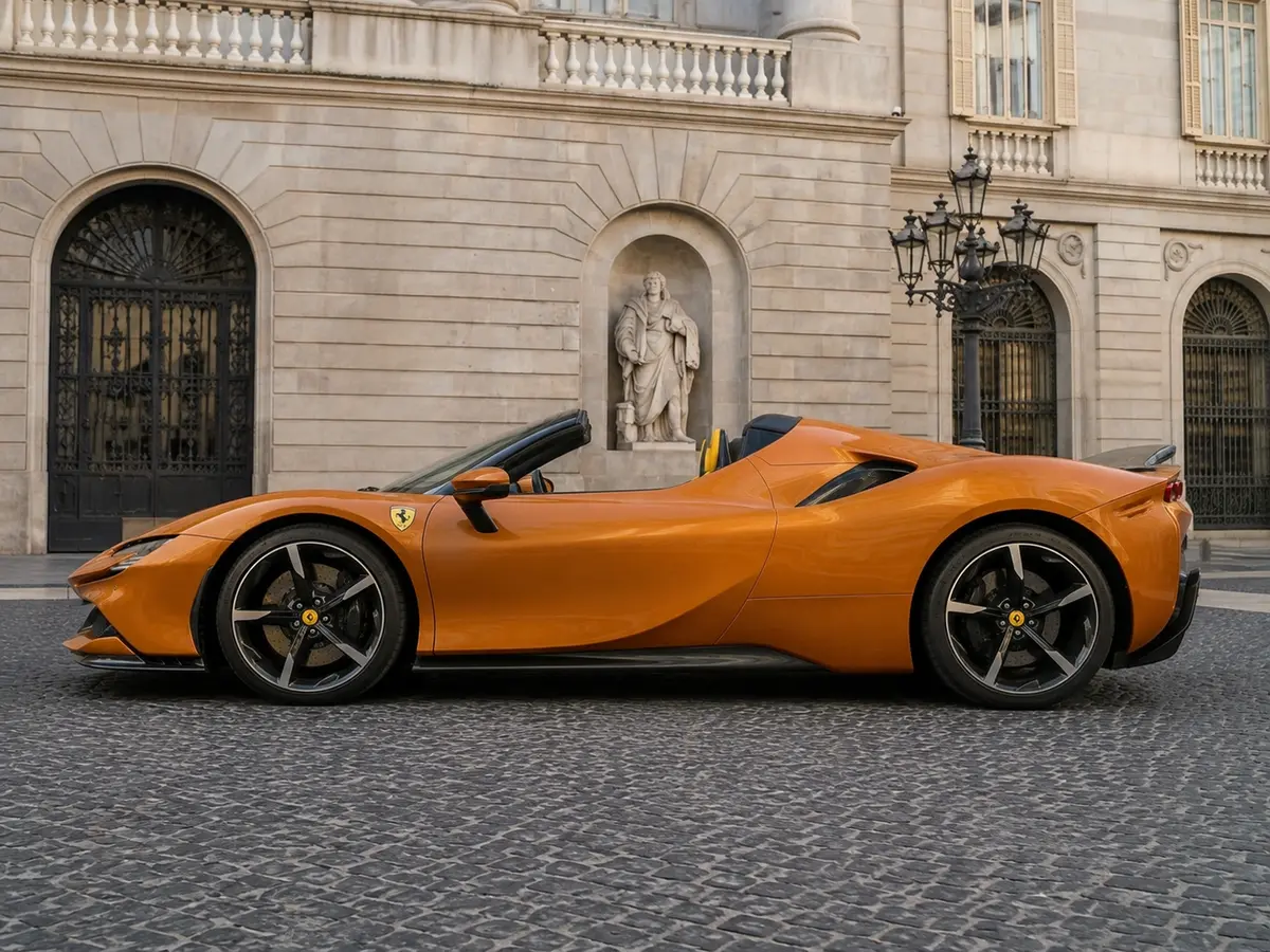 Ferrari SF90 Spider Tailor Made 2025, extérieur — Florence Luxury Car Rental, Florence. Ferrari SF90 Spider Tailor Made à Florence La location d'une Ferrari SF90 Spider Tailor…