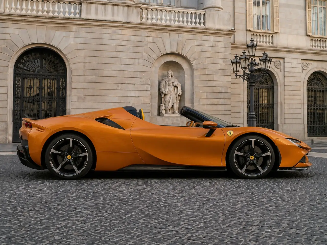Ferrari SF90 Spider Tailor Made 2025, vue avant — Florence Luxury Car Rental, Florence. Ferrari SF90 Spider Tailor Made à Florence La location d'une Ferrari SF90 Spider Tailor…