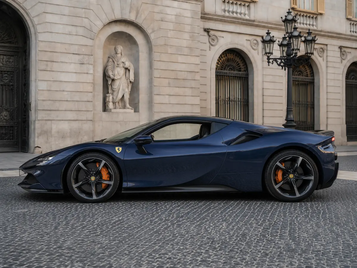 Ferrari SF90 Stradale 2025, esterno — Florence Luxury Car Rental, Firenze. Ferrari SF90 Stradale a Firenze Il noleggio di una Ferrari SF90 Stradale a Firenze mette…