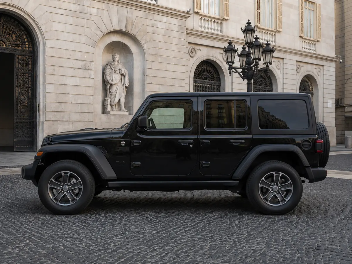 Jeep Wrangler 2025, esterno — Florence Luxury Car Rental, Firenze. Jeep Wrangler a Firenze Il noleggio di una Jeep Wrangler a Firenze mette a disposizione…