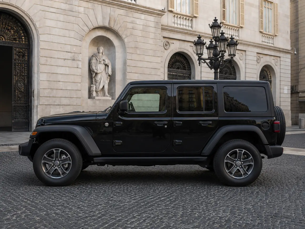 Jeep Wrangler 2025, esterno — Florence Luxury Car Rental, Firenze. Jeep Wrangler a Firenze Il noleggio di una Jeep Wrangler a Firenze mette a disposizione…