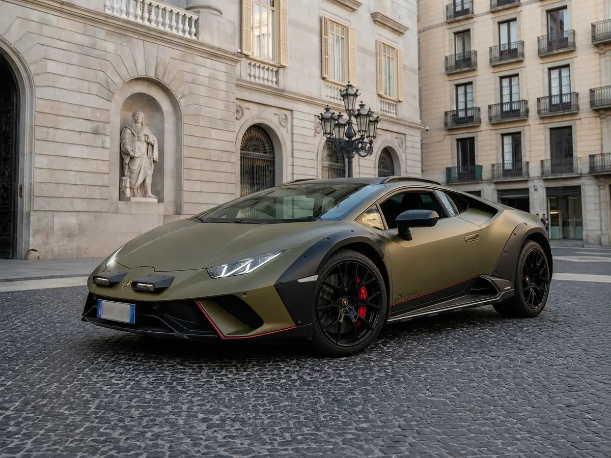 Lamborghini Huracan Sterrato 2024 — Florence Luxury Car Rental, Firenze. Lamborghini Huracan Sterrato a Firenze Il noleggio di una Lamborghini Huracan Sterrato a…