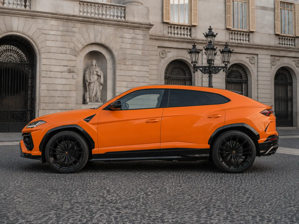 Lamborghini URUS SE 2025, esterno — Florence Luxury Car Rental, Firenze. Lamborghini URUS SE a Firenze Il noleggio di una Lamborghini URUS SE a Firenze mette a…