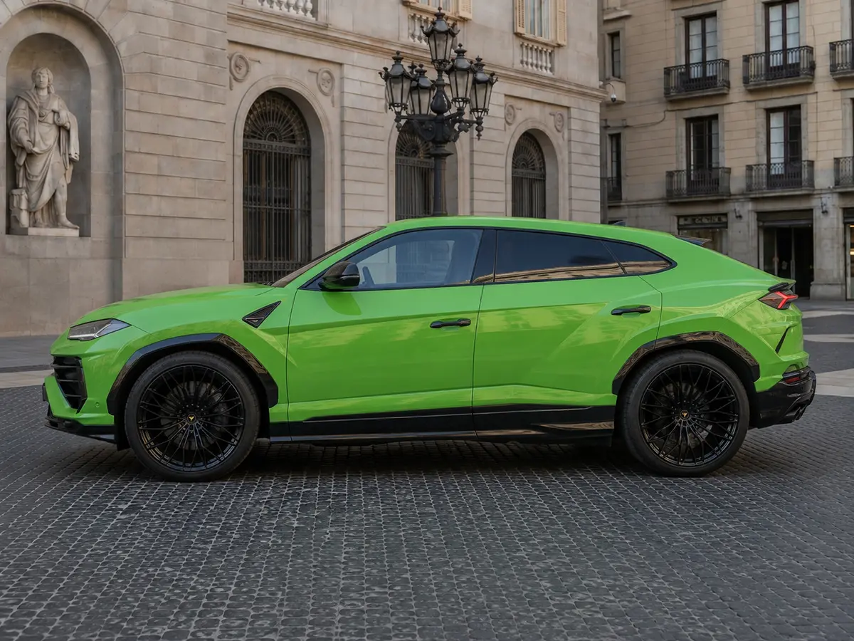 Lamborghini Urus SE 2026, extérieur — Florence Luxury Car Rental, Florence. Lamborghini Urus SE à Florence La location d'un Lamborghini Urus SE à Florence permet de…