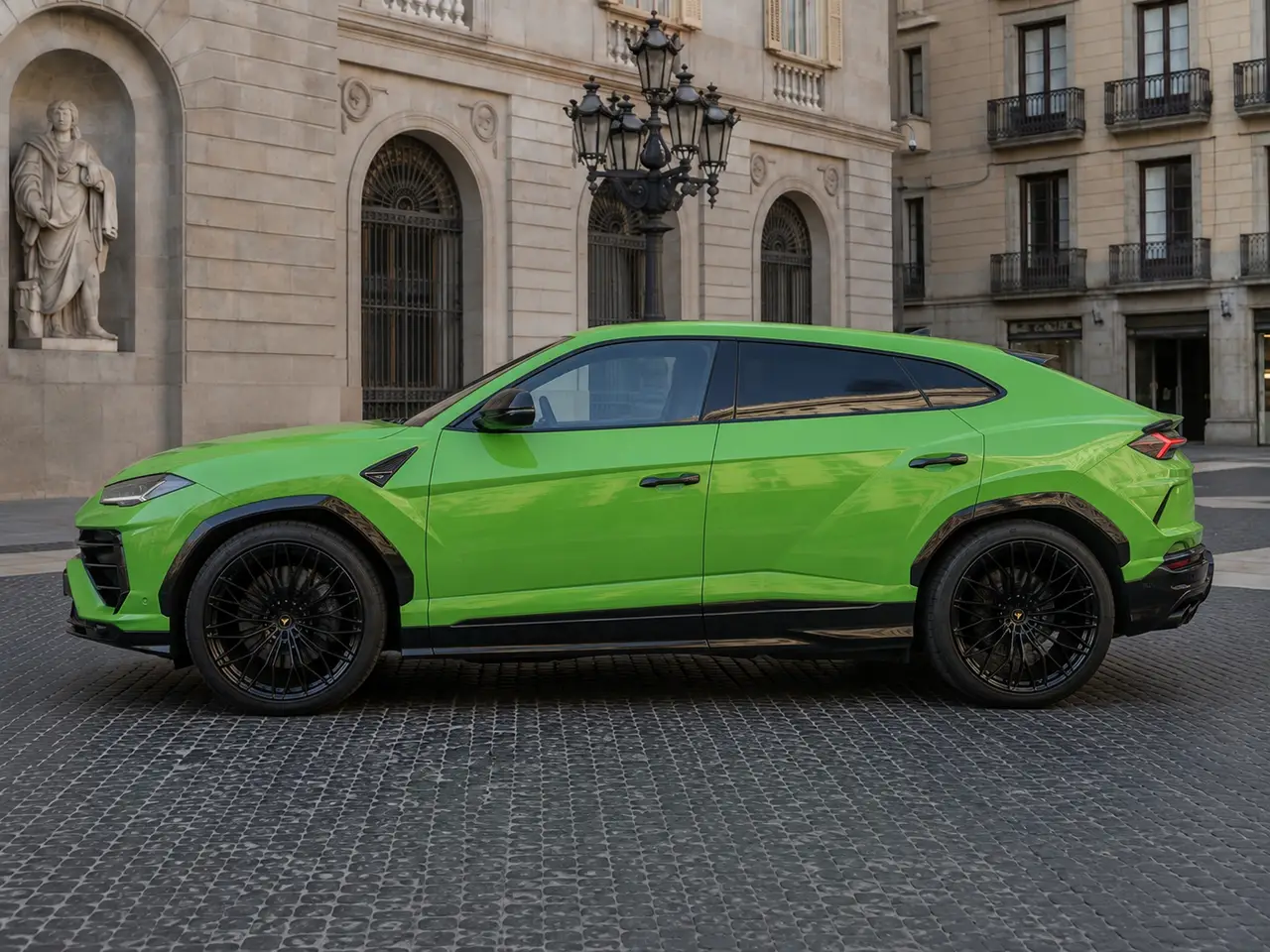 Lamborghini Urus SE 2026, extérieur — Florence Luxury Car Rental, Florence. Lamborghini Urus SE à Florence La location d'un Lamborghini Urus SE à Florence permet de…