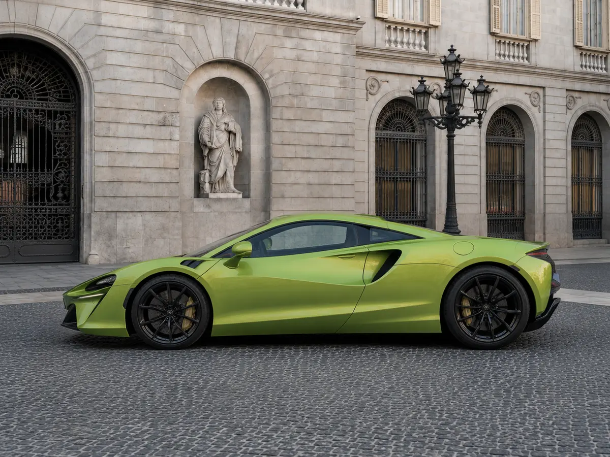 McLaren Artura Spider 2024, esterno — Florence Luxury Car Rental, Firenze. McLaren Artura Spider a Firenze Il noleggio di una McLaren Artura Spider a Firenze mette…