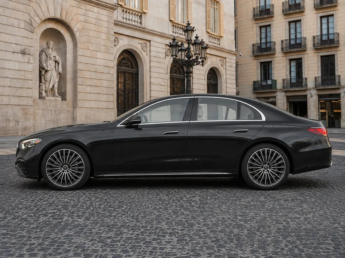 Mercedes Benz E-klasse 220d Premium Plus 2026, esterno — Florence Luxury Car Rental, Firenze. Mercedes Benz E-klasse 220d Premium Plus a Firenze Il noleggio della Mercedes Benz…