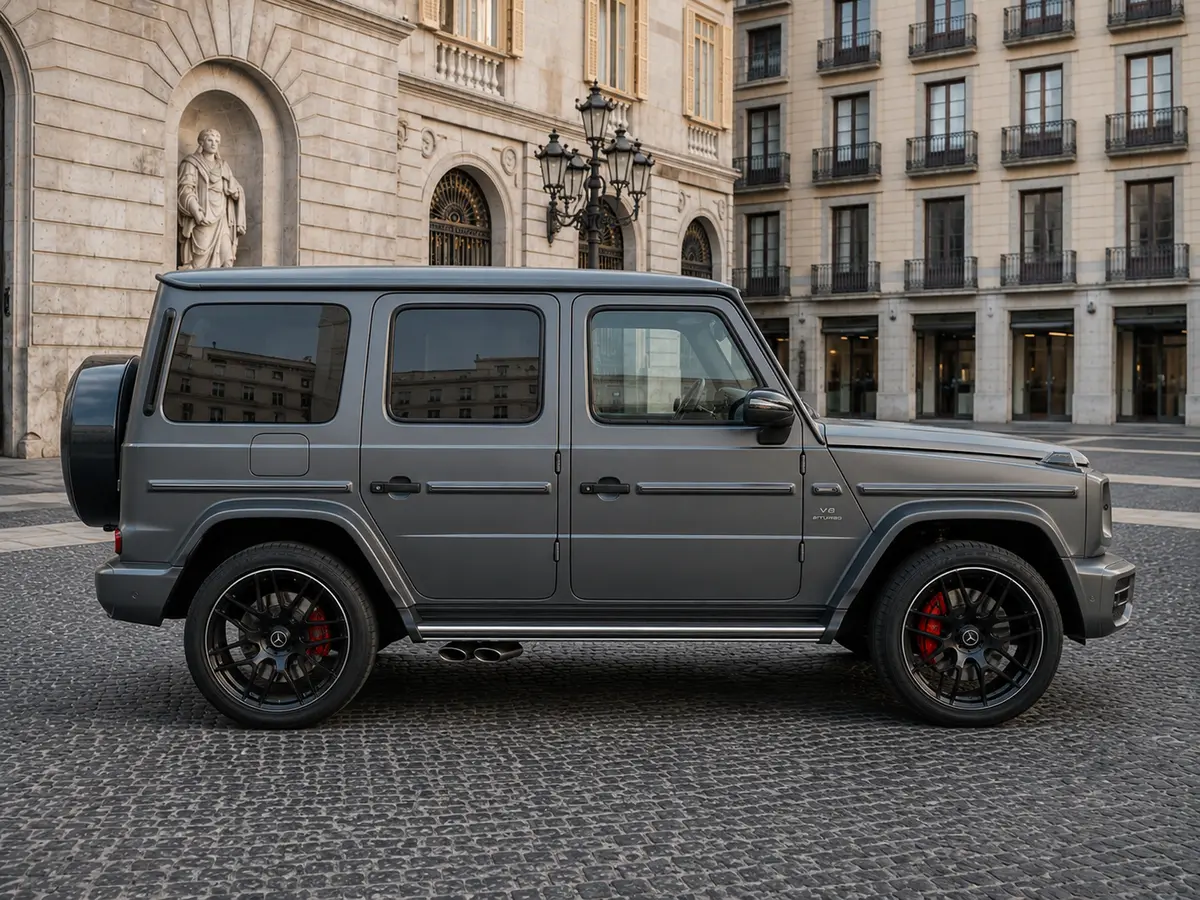 Mercedes Benz G63 2023, esterno — Florence Luxury Car Rental, Firenze. Mercedes Benz G63 a Firenze Il noleggio di una Mercedes Benz G63 a Firenze mette a…