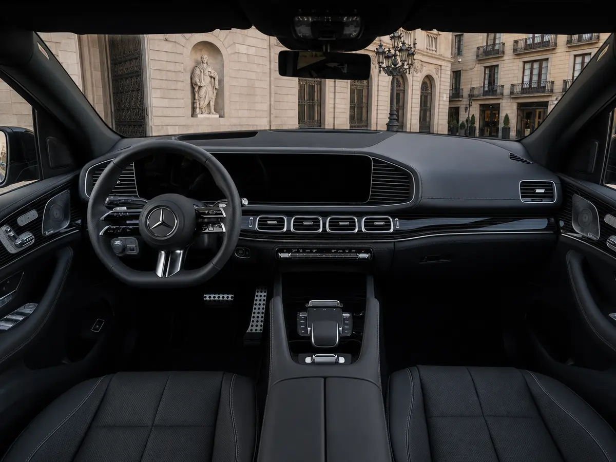 Mercedes Benz GLS-klasse 350 D Exclusive 7 Posti 2025, interior — Florence Luxury Car Rental, Florencia. Mercedes Benz GLS-klasse 350 D Exclusive 7 Posti en Florencia El alquiler del Mercedes…