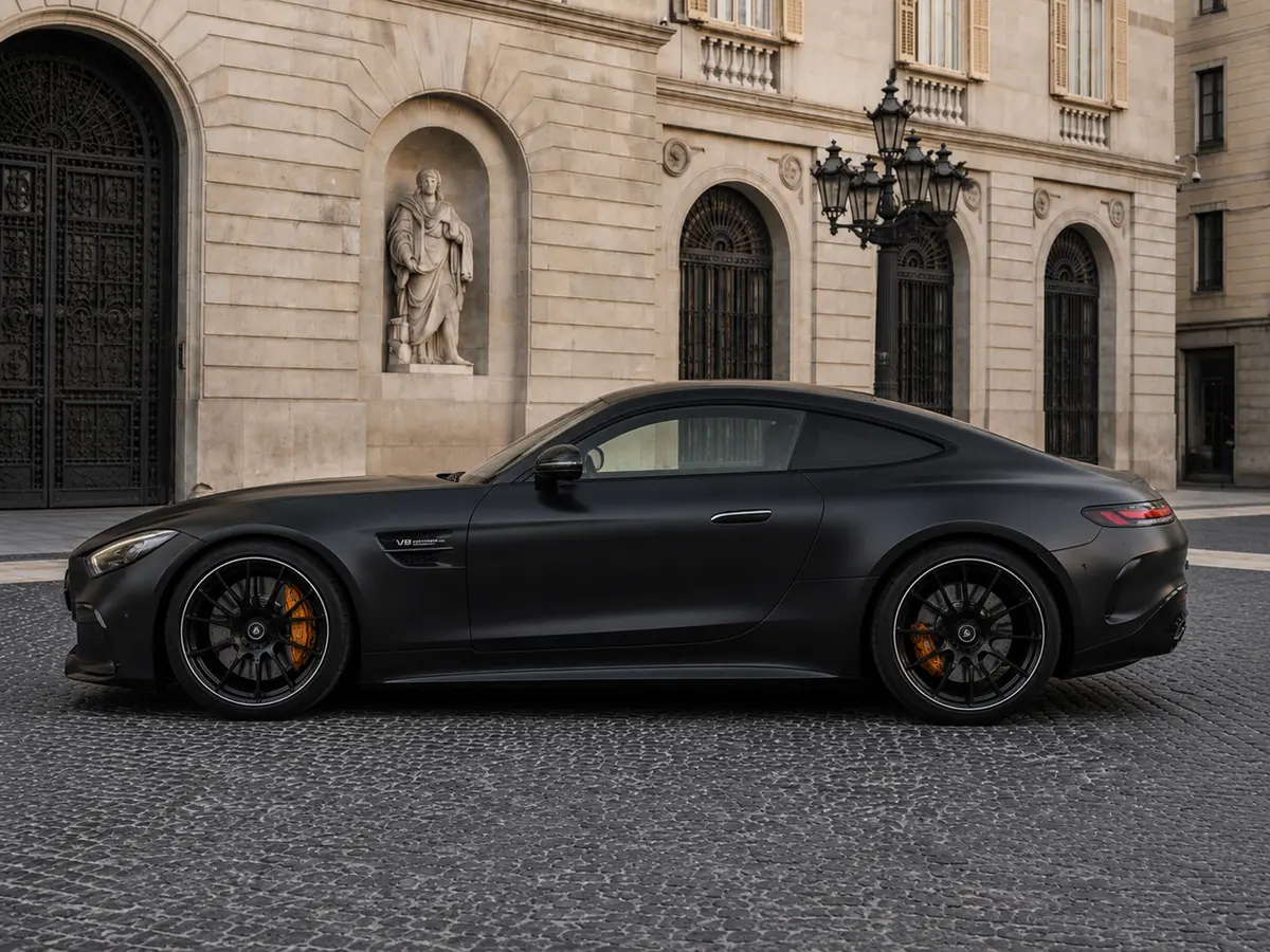 Mercedes Benz GT63 AMG Coupe 2024, esterno — Florence Luxury Car Rental, Firenze. Mercedes Benz GT63 AMG Coupe a Firenze Il noleggio della Mercedes Benz GT63 AMG Coupe a…