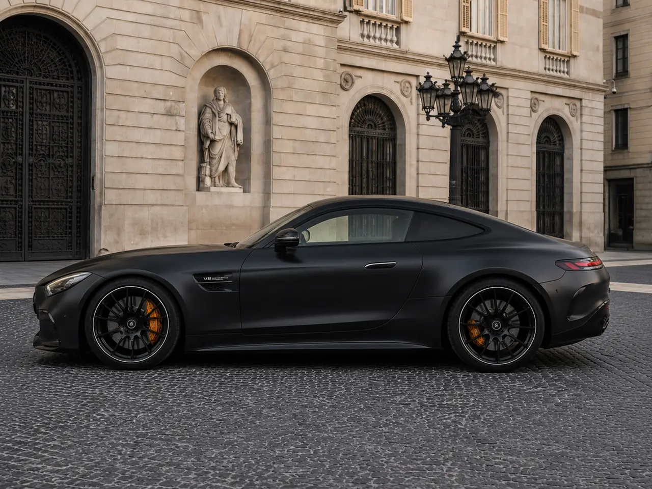 Mercedes Benz GT63 AMG Coupe 2024, esterno — Florence Luxury Car Rental, Firenze. Mercedes Benz GT63 AMG Coupe a Firenze Il noleggio della Mercedes Benz GT63 AMG Coupe a…