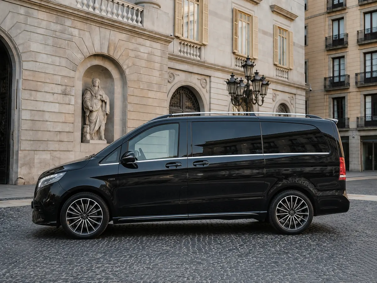 Mercedes Benz V300 4x4 XL VIP (Captain, 7 seat) 2025, exterior — Florence Luxury Car Rental, Florencia. Mercedes Benz V300 4x4 XL VIP (Captain, 7 seat) en Florencia El alquiler del Mercedes…