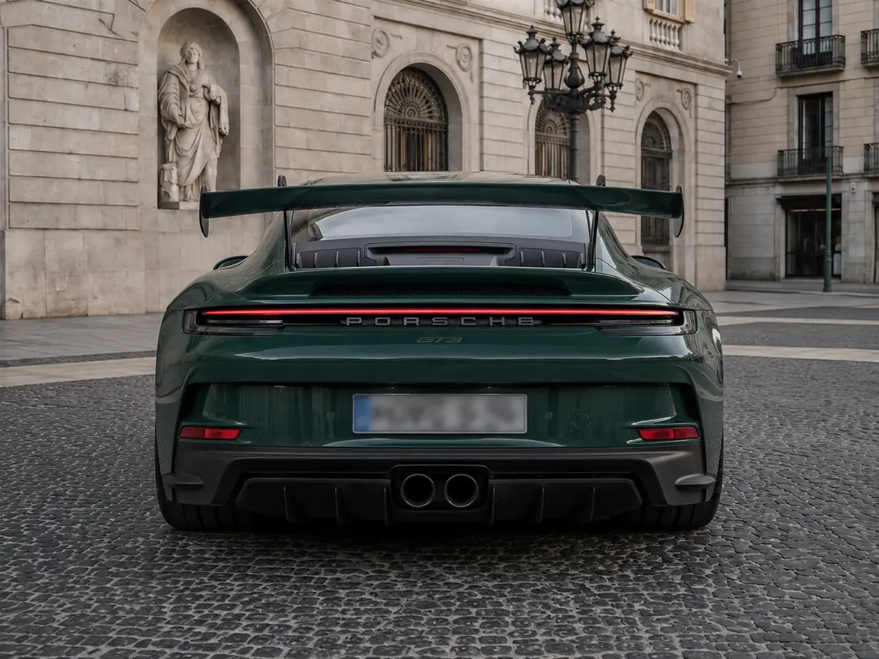 Porsche 911 GT3 2026, vista posteriore — Florence Luxury Car Rental, Firenze. Porsche 911 GT3 a Firenze Il noleggio di una Porsche 911 GT3 a Firenze mette a…