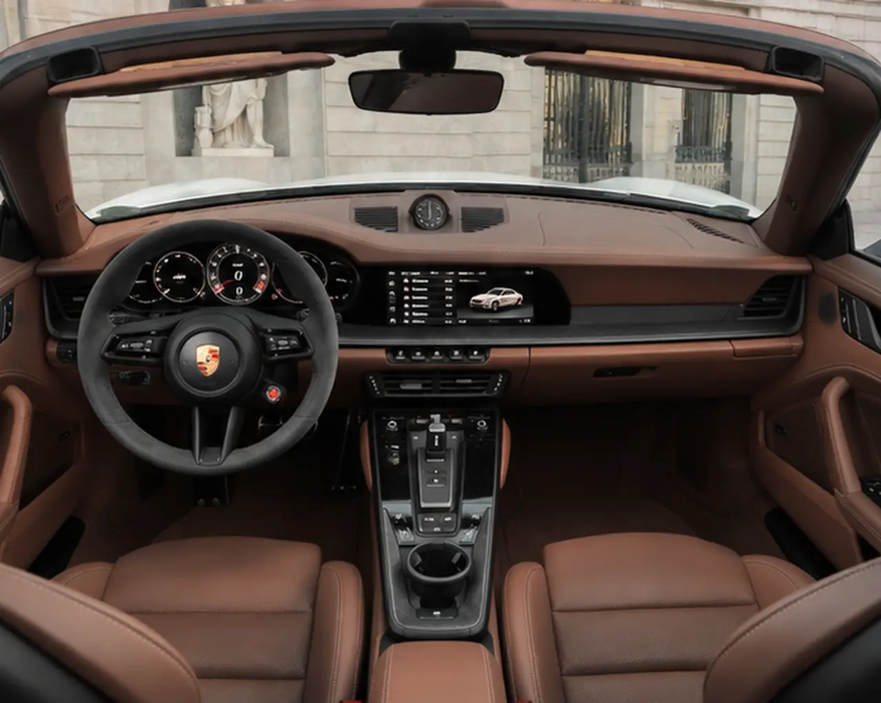 Porsche 992.2 Carrera 4 GTS Cabrio 2025, interior — Florence Luxury Car Rental, Florence. Porsche 992.2 Carrera 4 GTS Cabrio in Florence A Porsche 992.2 Carrera 4 GTS Cabrio…