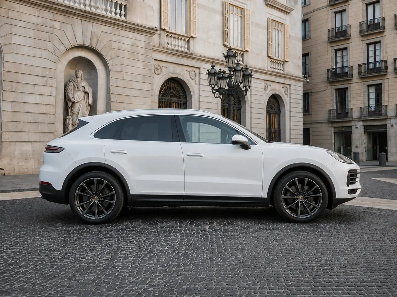 Porsche Cayenne 2025, vista frontale — Florence Luxury Car Rental, Firenze. Porsche Cayenne a Firenze Il noleggio di una Porsche Cayenne a Firenze mette a…