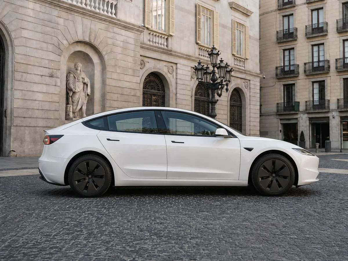 Tesla Model 3 Performance 2026, front view — Florence Luxury Car Rental, Florence. Tesla Model 3 Performance in Florence A Tesla Model 3 Performance rental in Florence…