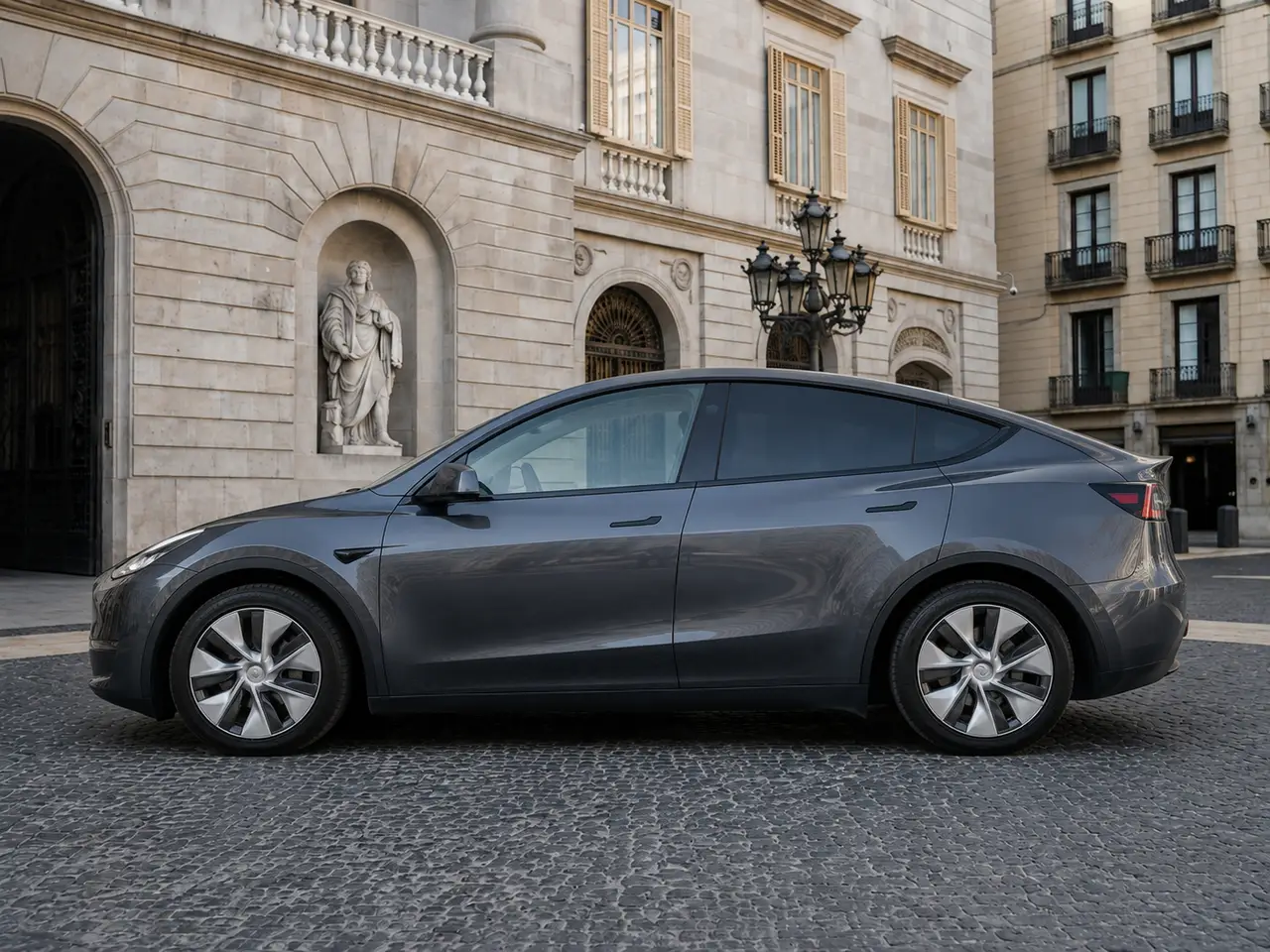 Tesla Model Y Long Range 2023, esterno — Florence Luxury Car Rental, Firenze. Tesla Model Y Long Range a Firenze Il noleggio di una Tesla Model Y Long Range a Firenze…